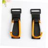Abaodam Non-Slip Stroller Hooks 2pcs Multi-Purpose Hanger Clips Stroller Organizer Carabiner Clip view 3