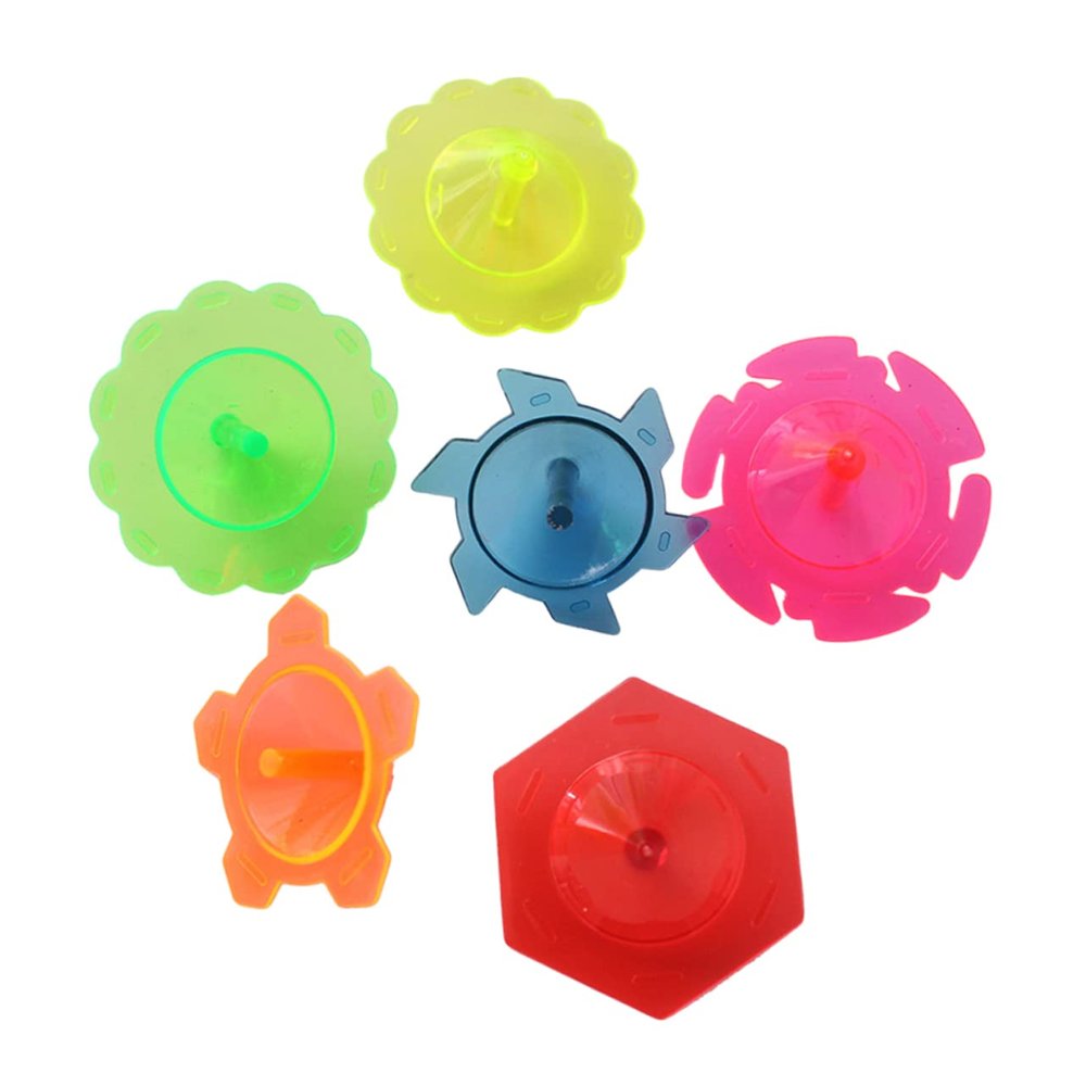 Abaodam 100 Pcs Boys and Girls Toys Plastic Spinning Tops Hand Twisting Fidget Toys for Children