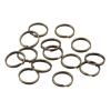 100pcs Double Jump Rings Antique Bronze Strong No Fade Open Split Connector Loop Findings for Jewellery Making Craft (14mm) view 2