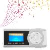 MUNEFE MP3 Music Player Set, Portable Diital Music Media Player with Clip, LCD Screen Display BackClip Music Player for Sports Rnin(Sier) view 3
