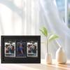 12.8"x9.4"Card Display Case,Sports Card Display,Baseball Card Display,Wood HD Glass 3 Graded Card Display Case,for,Sports,Baseball,Basketball,Hockey(Black).  view 2