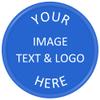 Qansean 500 Custom Plastic Chips,Personalized Your Own Photo/Text/Logo on a Chip Double Sided Printing,Good for Beer or Drink in Bar Token (Blue) view 1