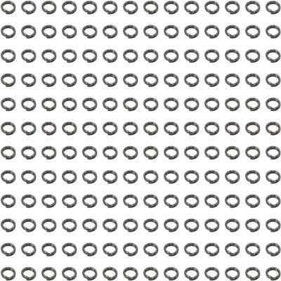 100pcs Double Jump Rings Gun Metal Black Strong No Fade Open Split Connector Loop Findings for Jewellery Making Craft (20mm)