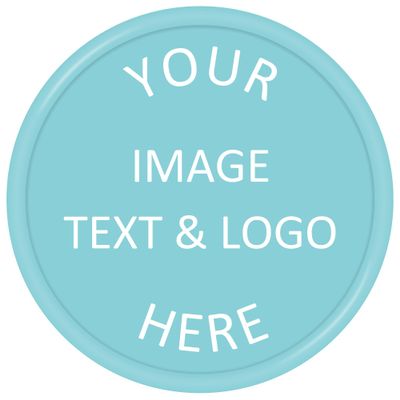 Qansean 500 Custom Plastic Chips,Personalized Your Own Photo/Text/Logo on a Chip Double Sided Printing,Good for Beer or Drink in Bar Token (Lake Blue)