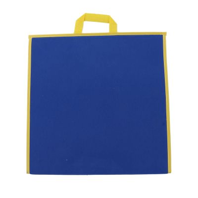 Foldable Felt Flannel Board, Felt Fabric Double Sided Board, Preschool Early Learning Interactive Storytelling for Toddlers, Classroom, Preschool, Kiddie Corner (Blue Black)
