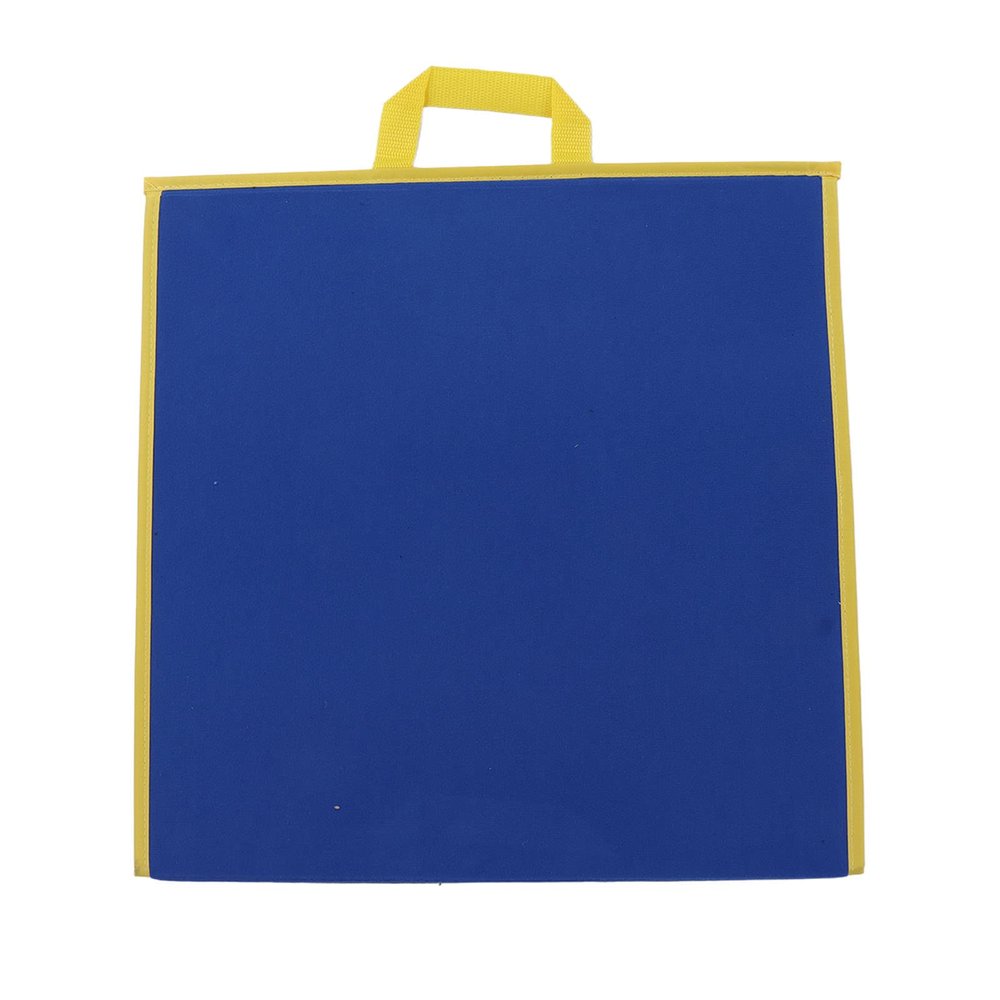 Foldable Felt Flannel Board, Felt Fabric Double Sided Board, Preschool Early Learning Interactive Storytelling for Toddlers, Classroom, Preschool, Kiddie Corner (Blue Black)