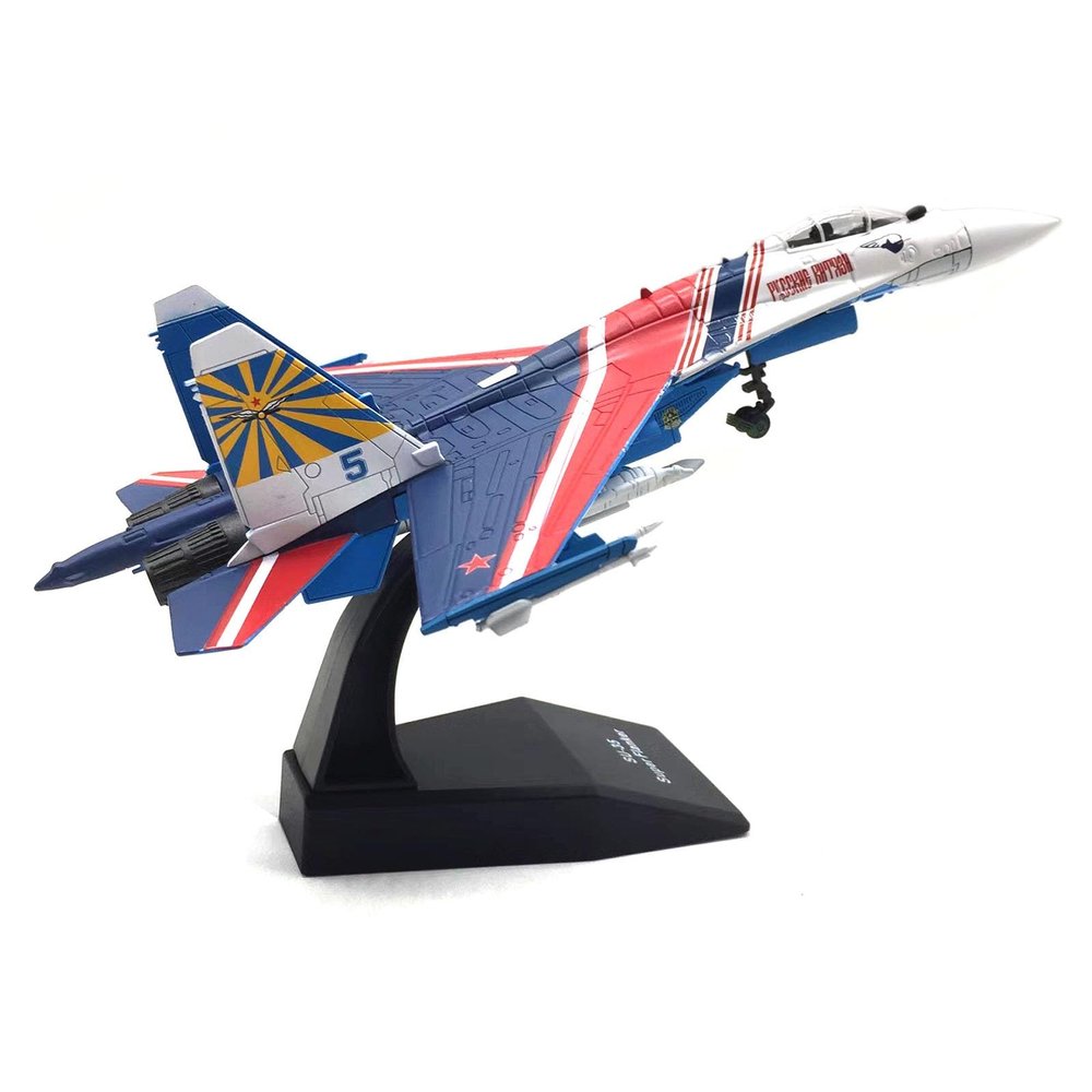 GeRRiT 9.1 1/100 Scale Su-35 Fighter Model Airplane Aircraft Model Jet Collectibles Diecast Plane Model for Collection Gift Ornament (Size : D)