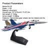 GeRRiT 9.1 1/100 Scale Su-35 Fighter Model Airplane Aircraft Model Jet Collectibles Diecast Plane Model for Collection Gift Ornament (Size : D) view 2