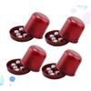 Vaguelly 4sets Thicken Dice Cups Cover Broken-Resistant Design for Ktv and Bar Games Includes Dices for Fun Dice Game view 2