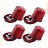 Vaguelly 4sets Thicken Dice Cups Cover Broken-Resistant Design for Ktv and Bar Games Includes Dices for Fun Dice Game view 3