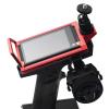 Aluminum Transmitter Protector Frame with Phone Holder Mount Clip Clamp Compatible for Flysky Noble NB4/NB4 Pro/NB4+ Plus Remote Control Bracket Holder Base RC Radio Controller Shell Support (Gold) view 3