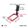 Aluminum Transmitter Protector Frame with Phone Holder Mount Clip Clamp Compatible for Flysky Noble NB4/NB4 Pro/NB4+ Plus Remote Control Bracket Holder Base RC Radio Controller Shell Support (red) view 4
