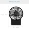 Hemoton Rechargeable Handheld Silent Fan Portable Usb Cooling Fan Clip for Stroller Lightweight and Compact Design for Home Travel and Outdoor Activities view 2