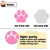 18 PCS Paw Print Cupcake Toppers for Girls Baby Shower Pink Glitter Bone Puppy Cake Toppers Dog Birthday Themed Party Decorations Let's Pawty Supplies view 2