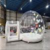 Alessia Cara Inflatable Bubble Bounce House with Pump and Blower, Clear Bubble Tent for Kids Party, White, Space Theme, 10FT Diameter, 5.3FT Tunnel (Bubble Tent) view 1