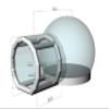 Alessia Cara Inflatable Bubble Bounce House with Pump and Blower, Clear Bubble Tent for Kids Party, White, Space Theme, 10FT Diameter, 5.3FT Tunnel (Bubble Tent) view 2