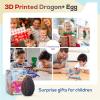 Dak Haan 3D Printed Dragon Egg,Dragon Eggs with Dragon Inside,Surprise Dragon Egg Toy,15'' Full Articulated Crystal 3D Dragon,Cool Animals Dino Eggs for 5-7 4-6 8-12 Year Old Boys Kid Girls view 4