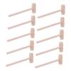 DECHOUS 10pcs Ergonomic Handle Mini Hammers Solid Wood Beating Hammers for Year Old Boy Toys view 1