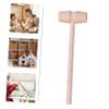 DECHOUS 10pcs Ergonomic Handle Mini Hammers Solid Wood Beating Hammers for Year Old Boy Toys view 3
