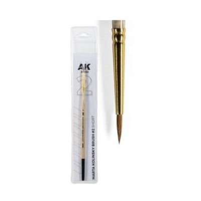 AK Interactive Marta Kolinsky Brush #2 Short