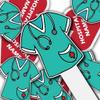 Custom Medical Staff Appreciation Cupcake Toppers, Plastic Personalized Cupcake Picks 2x4 Inches, Custom Hospital Name, Half Hearts and Half Scrubs, American-Made (50) view 2
