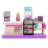 Barbie Mini BarbieLand Collectible Bakery Playset with 1.5-Inch Doll, Coffee Maker Station, Pastry Display and Seating Area for Storytelling Play view 4