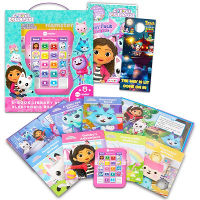 Gabby's Dollhouse Me Reader Electronic Reader 8 Book Bundle - Gabby's Dollhouse Books for Toddlers, Babies Featuring with Coloring Book, Stickers, More | Dreamworks Gabby's Dollhouse Learning Toys
