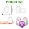 Chochkees Wooden Fake Eggs - Perfect for Easter Crafts - Dcor and Egg Hunts (White) 2.3" Inches (Pack of 144) view 3