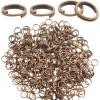 1000x Double Open Split Jump Rings Connector Loop Findings for Jewellery Making Craft Strong No Fade Bulk (14mm, Antique Bronze) view 1