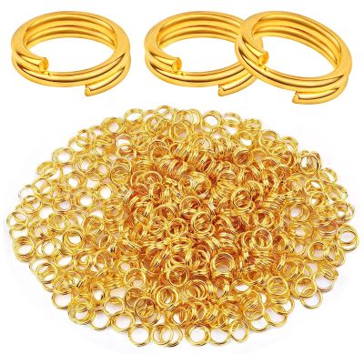 1000x Double Open Split Jump Rings Connector Loop Findings for Jewellery Making Craft Strong No Fade Bulk (14mm, Gold)