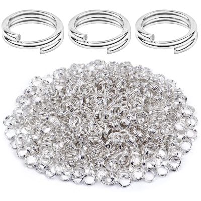 1000x Double Open Split Jump Rings Connector Loop Findings for Jewellery Making Craft Strong No Fade Bulk (14mm, Silver)