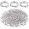 1000x Double Open Split Jump Rings Connector Loop Findings for Jewellery Making Craft Strong No Fade Bulk (14mm, Silver) view 1
