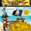 150Pcs Pirate Gold Coins Plastic Bulk St. Patrick's Pirate Gold Coins Novelty Party Favors, Pirate Party, Treasure Hunt Game and Party Favors view 2