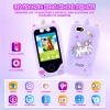 Kids Phone for Girls,Christmas Birthday Gifts for 3 4 5 6 7 8 Years Old Girls,Touchscreen Learning Toys for Kids Age 3-11 with Dual Camera view 2