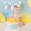 Little Yellow Duck 1st Birthday Party Hat - Duck Themed Cake Smash Decor, Yellow & White Cone Hat for Boys & Girls view 4