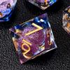 Role dice Liquid Core DND Dice Set, 7pcs Sharp Edge Dice for Role Playing Dungeons and Dragons Ttrpg with Gift Box, Handmade Resin D&D Dice RPG Role Playing Games Dice Set(Blue&Pink Quicksand) view 2