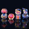 Role dice Liquid Core DND Dice Set, 7pcs Sharp Edge Dice for Role Playing Dungeons and Dragons Ttrpg with Gift Box, Handmade Resin D&D Dice RPG Role Playing Games Dice Set(Blue&Pink Quicksand) view 4