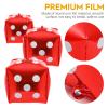 HOLIDYOYO 10pcs Dice Balloons for Theme Party Decorations Aluminum Foil Cube Balloons for Events Photo Props for and Celebrations view 2