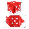 HOLIDYOYO 10pcs Dice Balloons for Theme Party Decorations Aluminum Foil Cube Balloons for Events Photo Props for and Celebrations view 3