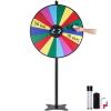 VEVOR 36 inch Spinning Prize Wheel, 18 Slots Spinning Wheel, Roulette Wheel with a Dry Erase and 2 Markers, Tabletop or Floor Standing Win Fortune Spin Games in Party Pub Trade Show Carnival view 1