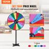VEVOR 36 inch Spinning Prize Wheel, 18 Slots Spinning Wheel, Roulette Wheel with a Dry Erase and 2 Markers, Tabletop or Floor Standing Win Fortune Spin Games in Party Pub Trade Show Carnival view 2