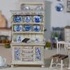 6PCS Handcrafted Miniature Ceramic Plates in 1:12 or 1:6 Scale, Vintage Porcelain Playhouse Dishes (Blue-White C, 2.3CM) view 4
