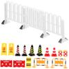 CORHAD 18pcs Miniature Traffic Signs Set Road Traffic Simulation Toys for Boys and Girls Educational Roadblocks for Construction Play Safety Signs for Learning view 1