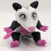 3D Menagerie 3D Printed Opossum - Articulated Multicolor Fidget Toy Figure (Giant with Trash Can), White Grey Pink view 4