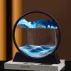 2 Pack 12 inch Moving Sand Art Picture,Liquid Motion 3D Sea Sandscape in Motion Display, Flowing Sand Frame Desktop Art Bookshelves Home Office Decoration view 3