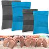4pcs Sand Remover for Beach,Sand Removal Bag,Powder Pouch Sand Remover Sandscreen Sand Remover for Beach Volleyball and Beach Activities Water Activities,Help Parents Clean Sand from Children's Skin view 1