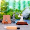 VINTORKY 10pcs Mini Ornament Traditional Ancientry Theme Resin Figurines for Dollhouse Decor Vivid Crafts for Spaces Elegant Cultural Touch Easy to Maintain view 4