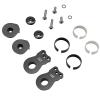 2Packs Aluminum 25T Servo Saver 3 Holes Adjustable Hi-Torque Servo Horn Compatible with 1/8 1/10 RC Car Crawler SCX10 Boat Capra TRX4 TRX6 RC Boat Parts (Black) view 4