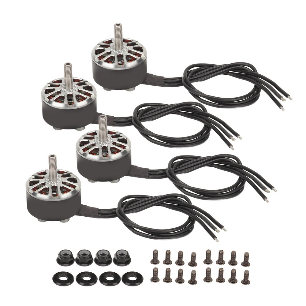 Quiet Drone Brushless Motor, Efficient Performance Aluminum Alloy Brushless Motor for Mark4 FPV Drones (1115KV