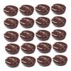 HOOTNEE 20pcs Lifelike Coffee Bean Simulation Models Realistic DIY Craft Accessories for Phone Case Decoration Hair Clip Embellishments and Event Styling view 1